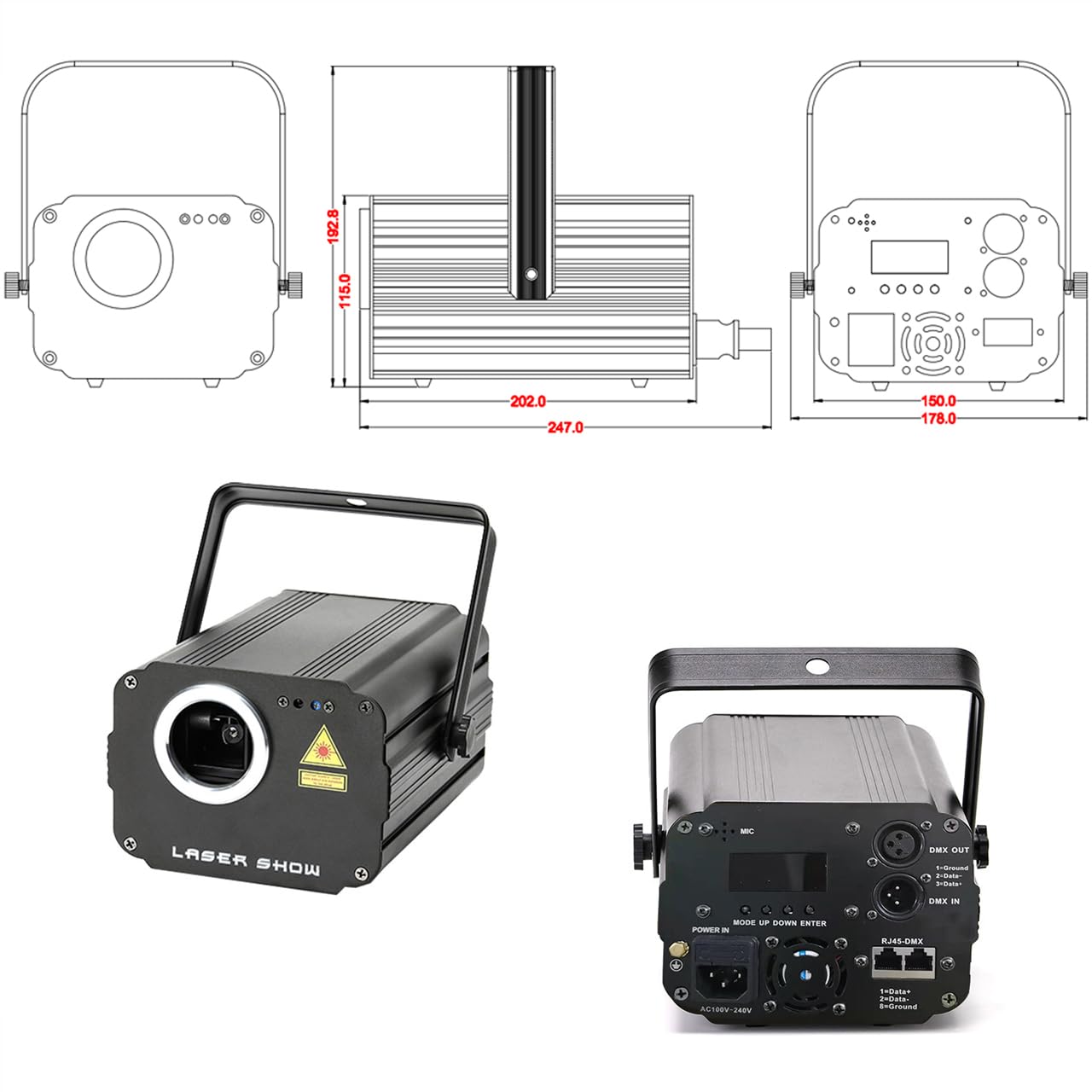 Amazon.com: 1900 Patterns DJ Disco Party Lights,Sumger Full